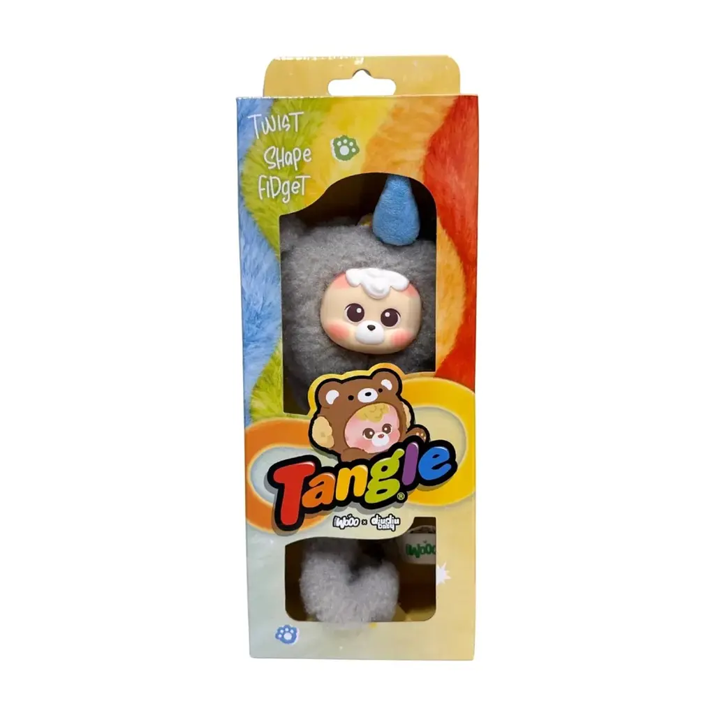 М'яка іграшка Tangle з кільцем diudiu baby Furry Bear Sesame Snow (HWTANGLE02D01-GD06) - фото 3