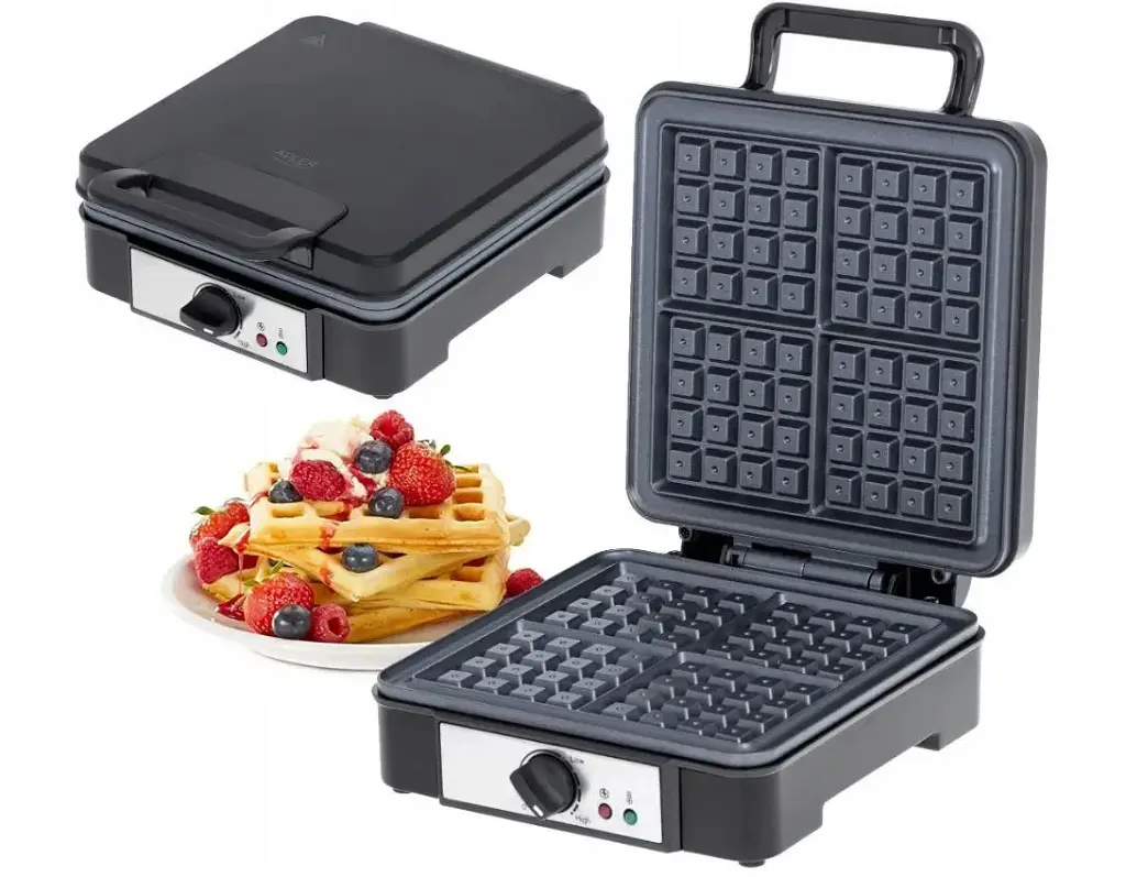 Электрическая вафельница Adler AD 3049 4 бельгийские вафли - фото 4