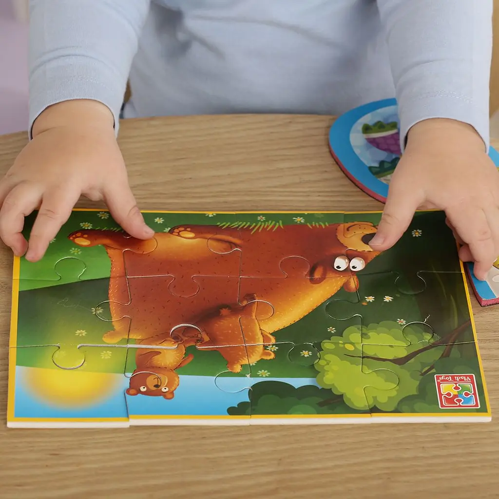 М'які пазли Vladi Toys Малюк зможе А5 Ведмежата 12 елементів (VT1103-98) - фото 3