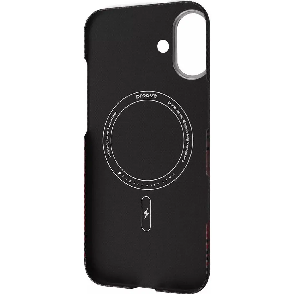 Чехол Proove Carbon Slim with Magnetic Ring для Apple iPhone 17 Glowrise (PCCSIP170052) [161305] - фото 2