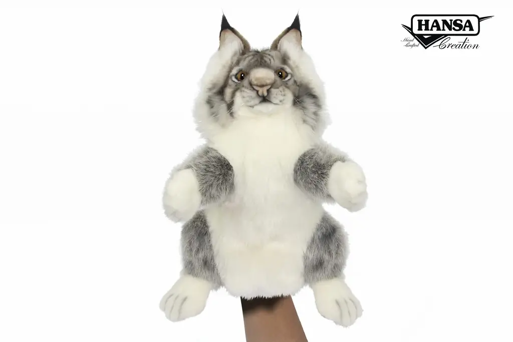 М'яка іграшка на руку Hansa Рись Puppet Hansa, 36 см - фото 2