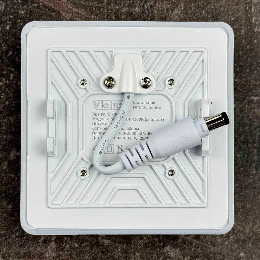 Світильник LED даунлайт Violux SPACE 6W 4200K квадрат IP20 (100200) - фото 6