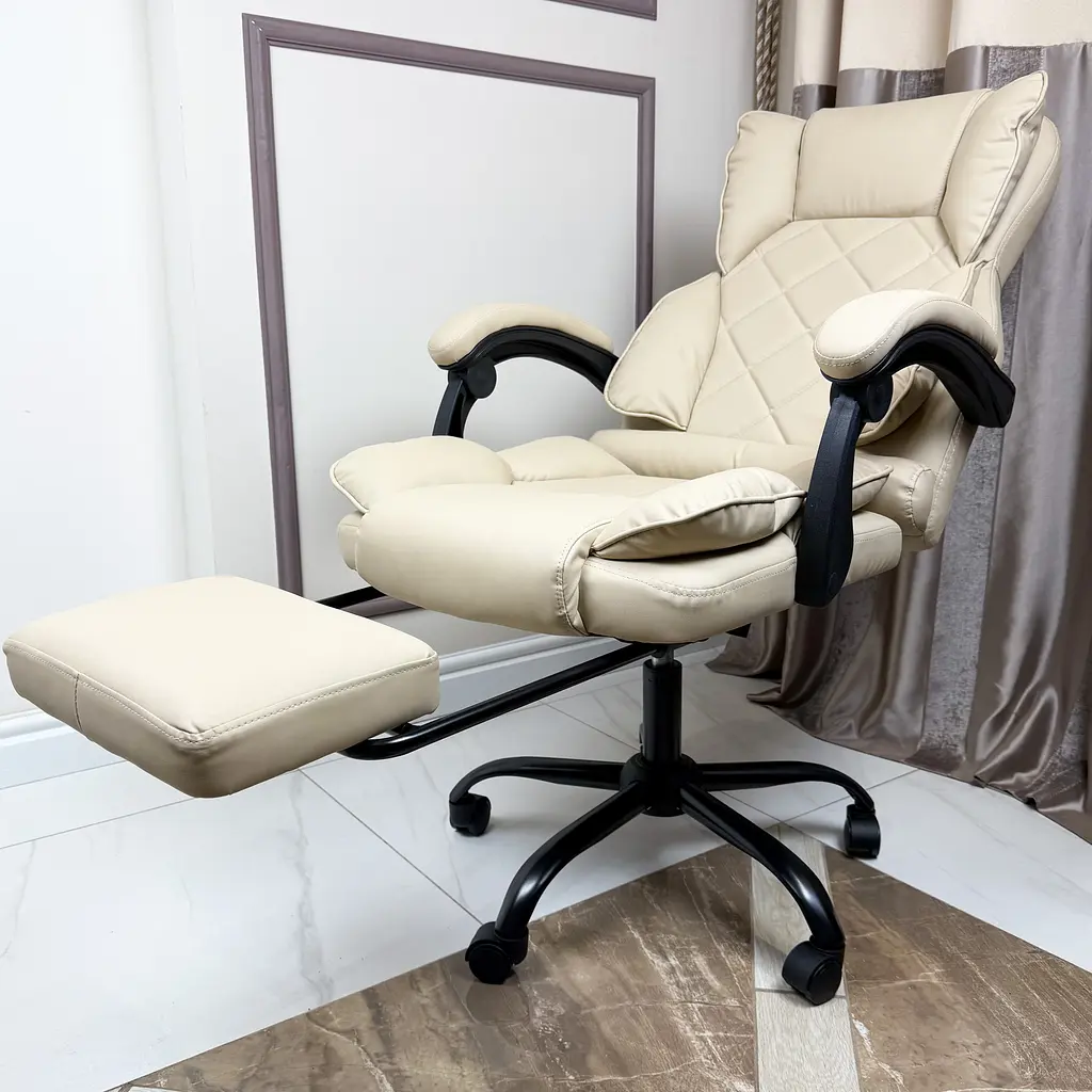 Крісло комп'ютерне DEXON PRIME з еко-шкіри з підставкою для ніг - фото 16