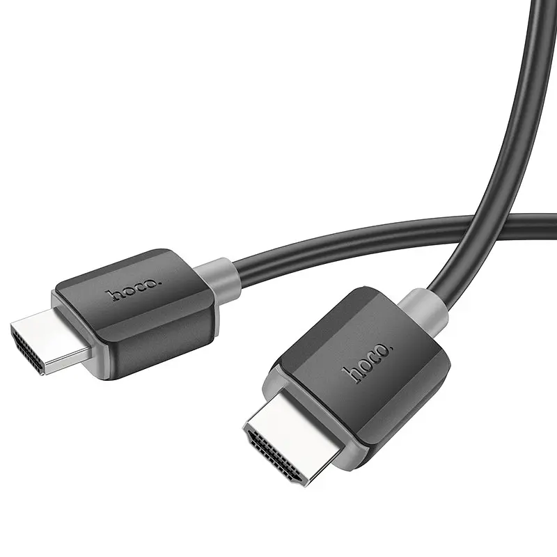 Кабель HOCO US08 HDTV 2. 0 male-to-male 4K HD data cable(L=2M) чорний - фото 3