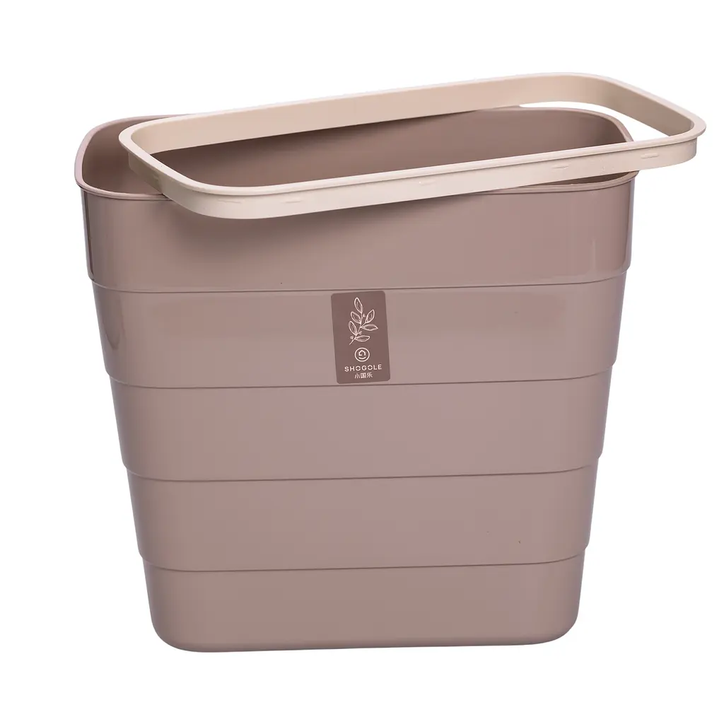 Корзина для мусора Yiwu подвесная кофейная HP-45-18CR - фото 3