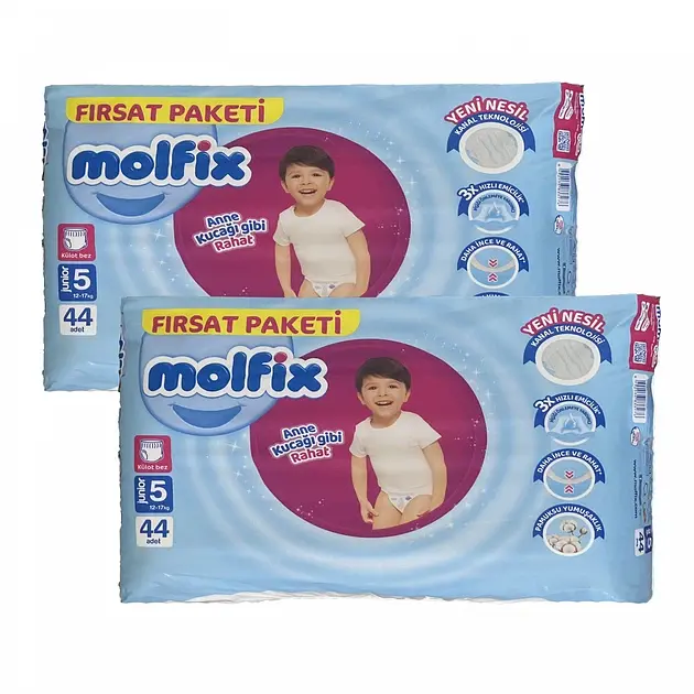 Підгузки-трусики Molfix 5 junior (12-17 кг) 88 шт
