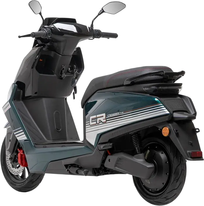 Электроскутер Двухместный Crosser CR22 (2500W, 72V/35Ah) Зеленый - фото 5