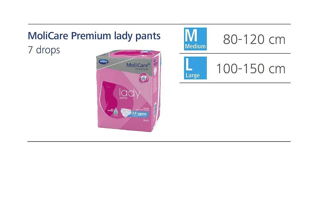 Труси поглинаючі для жінок lady pants 7 крапель M 8шт/уп. MoliCare med0001364 - фото 5