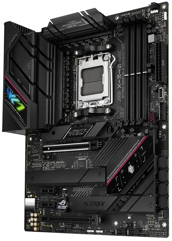 Материнская плата ASUS ROG STRIX B650E-F GAMING WIFI (ROG STRIX B650E-F GAMING WIFI) (Socket AM5, AMD B650, ATX) Б/у - фото 3