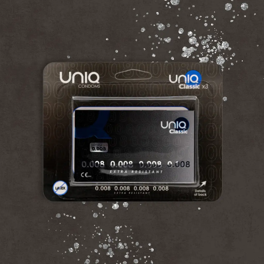 Упаковка 3 шт. UNIQ Classic 0.008 mm – ультратонкі для максимального комфорту