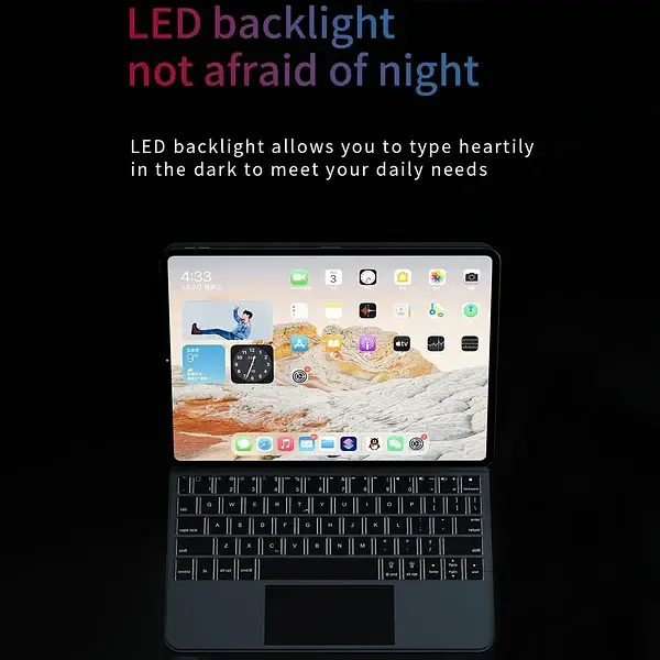 Чохол-клавіатура TECPHILE P129 Pro Wireless для iPad Pro 12.9" - фото 4
