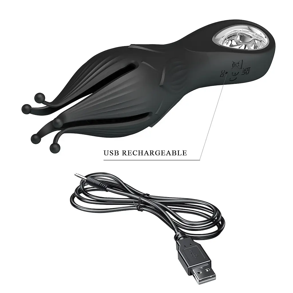 Вібратор для клітора Pretty Love Arella 17.2 см (чорний) - фото 14