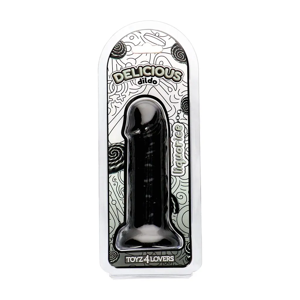 Фалоімітатор з ароматом лакриці - Toyz4lovers Delicious Dildo Liquorice, 15 см - фото 6