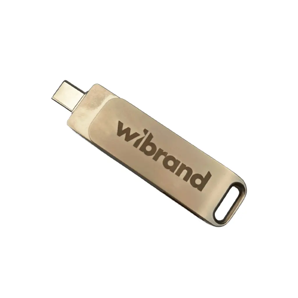Портативний SSD Wibrand Wolf 2TB USB 3.2 Gen2 1000MB/s Type-C Type-A зовнішній накопичувач срібний - фото 2