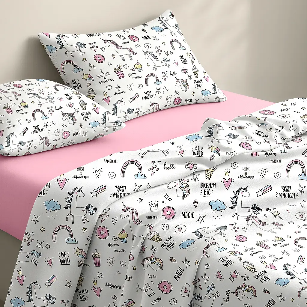 Дитяча постільна білизна фланель в ліжечко UNICORN & SWEET CS1 COSAS (2200000003508) - фото 2