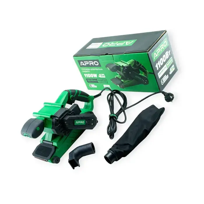 Шлифмашина ленточная Apro SB1100 76x533 мм 120-400 м/мин 1100 Вт - фото 4