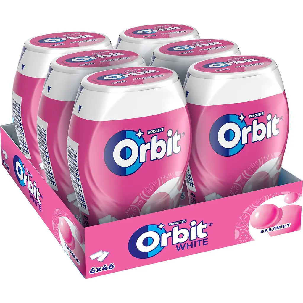 Резинка жевательная Orbit Bottle Баблминт, 64 г (788247) - фото 5