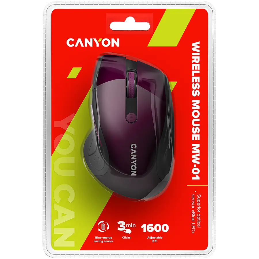 Миша Canyon CNS-CMSW01P Фіолетовий - фото 5