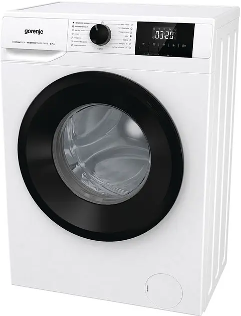 Стиральная машина Gorenje фронтальная, 7 кг, 1200, A++, 43,5 см, дисплей, пар, инвертор, белый - фото 5