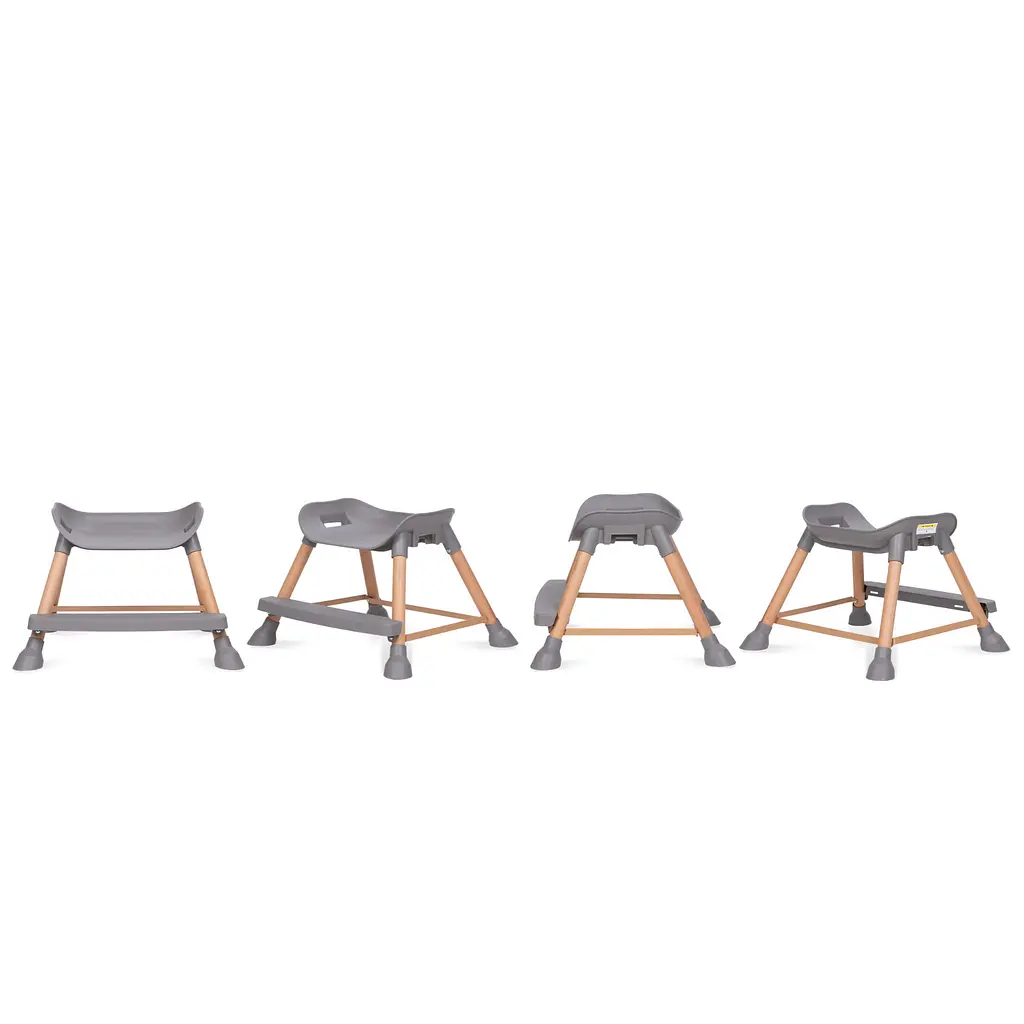Стульчик для кормления Kidwell Eatan Wood 4 в 1 Gray (5901130091003) - фото 5