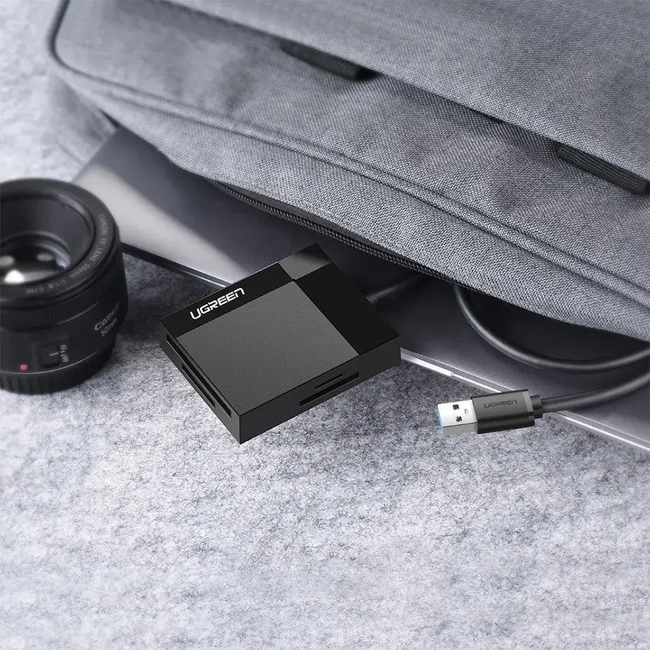 Card Reader USB 3.0 SD/TF/CF/MS 4 в 1 кабель 0.5м CR125 Ugreen (30333) - фото 5