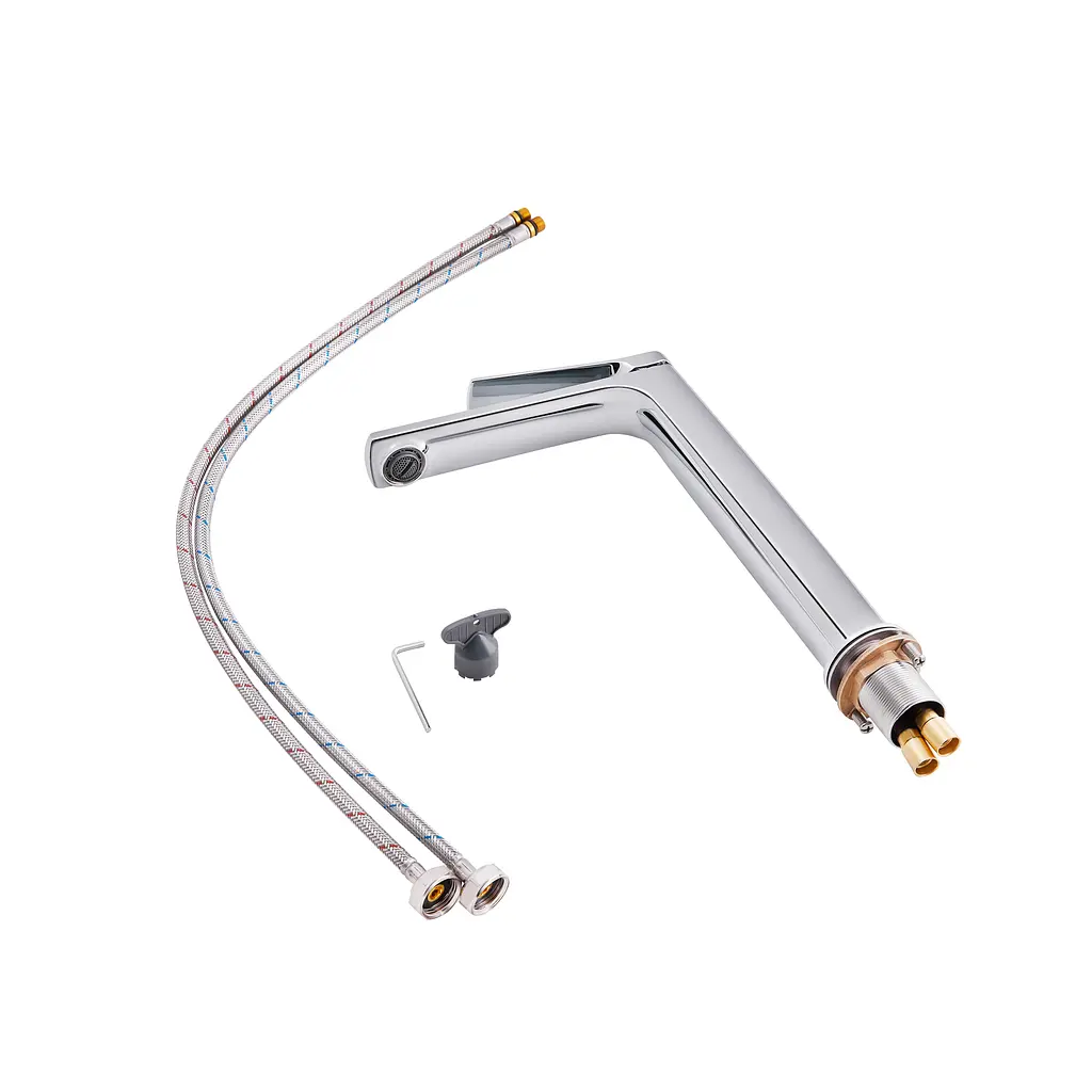 Смеситель для раковины Qtap Slavonice высокий QTSLV10H42103C Chrome, Хром - фото 3