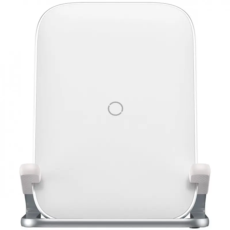 Беспроводное зарядное устройство для Baseus Rib Horizontal and Vertical Holder 15W WXPG-02 White - фото 2
