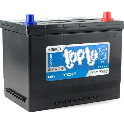 Акумулятор автомобільний Topla 75 Ah/12V Top/Energy Japan Euro (118 875) - фото 2