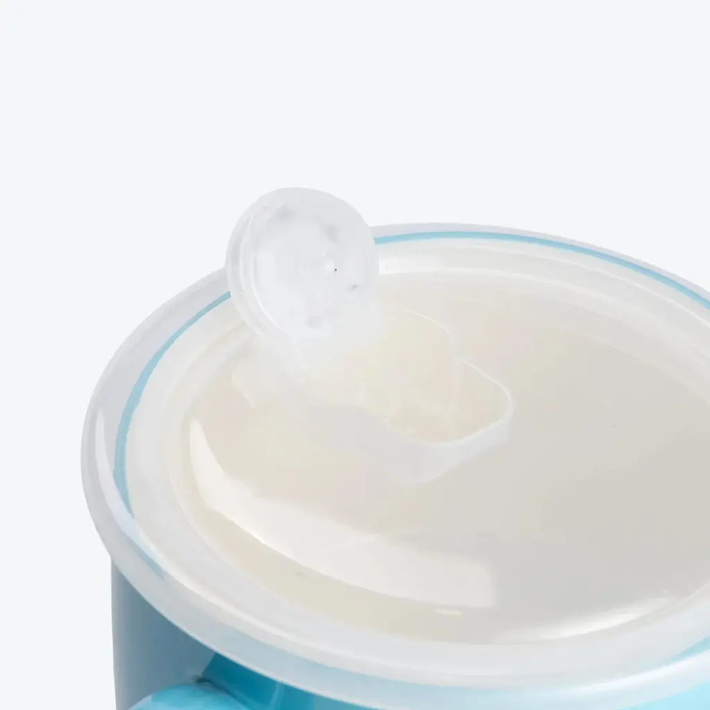 Миска для лапши Yiwu фарфоровая Summer Time 770 мл с герметичной крышкой голубая HP-15-15 - фото 3