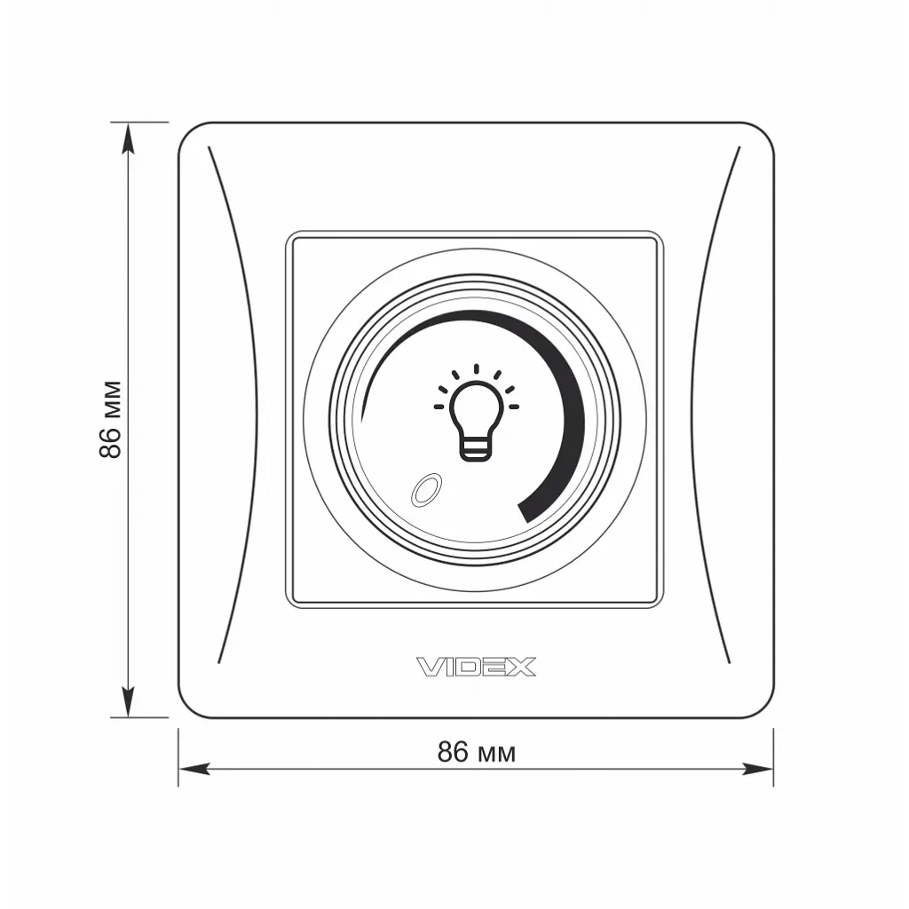 Світлорегулятор Videx BINERA LED 200Вт сереб (VF-BNDML200-SS) - фото 6