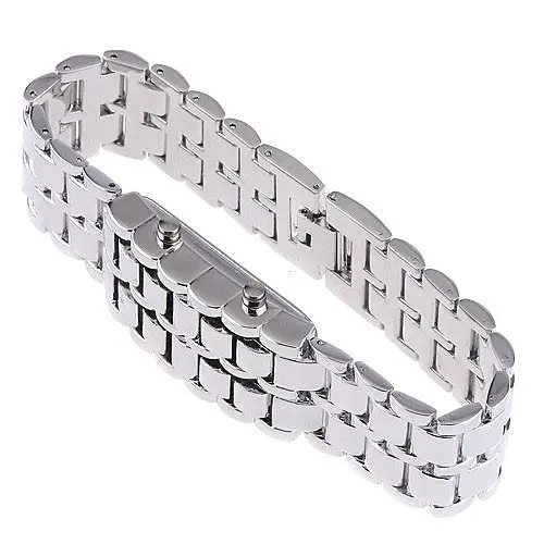 Годинник-браслет Led Watch Iron Samurai Сріблястий з червоними світлодіодами (IBW012SR) - фото 5