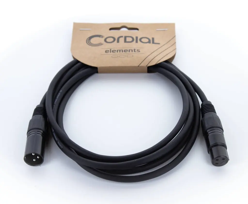 Микрофонный кабель XLR Male — XLR Female 10м Cordial EM 10 FM - фото 2