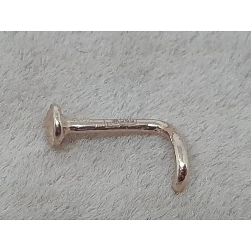 Золотая серьга-пирсинг Favoritum в нос. 310118_А - фото 5