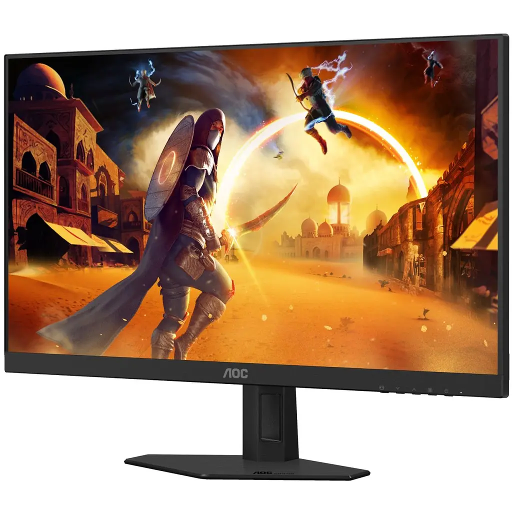 Монітор TFT 23.8" AOC 24G4HRE, Fast IPS, 200Гц, 2хHDMI, DP, колонки, чорно-червоний (24G4HRE) - фото 7