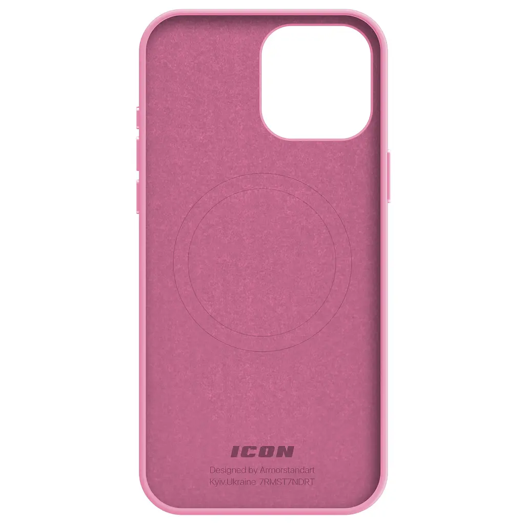 Силиконовый чехол с MagSafe для Apple iPhone 15 Pro Max, ICON2 MagCase, розовый, противоударный, панель с мягкой подкладкой, защита всего корпуса, поддержка беспроводной зарядки, совместим с защитными стеклами и пленками, ArmorStandart (ARM77013) - фото 2
