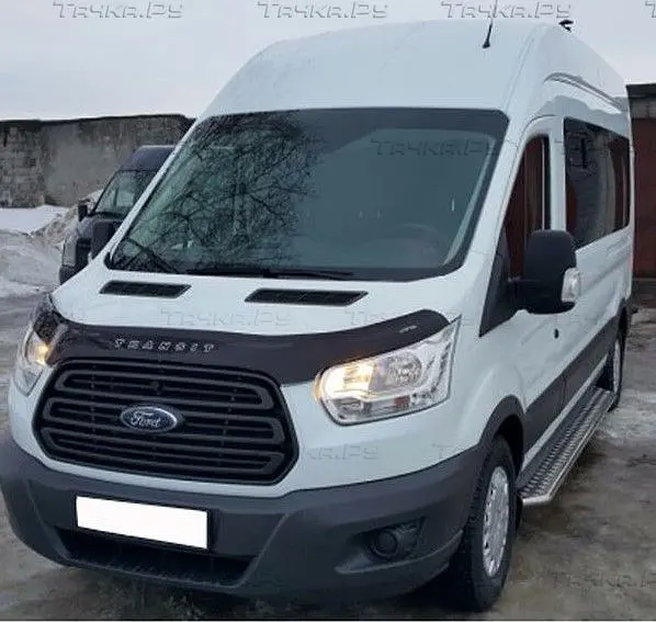 Дефлектор капоту мухобійка для Ford Transit c 2014- Євро Кріплення (Vip Tuning) FR47 - фото 2