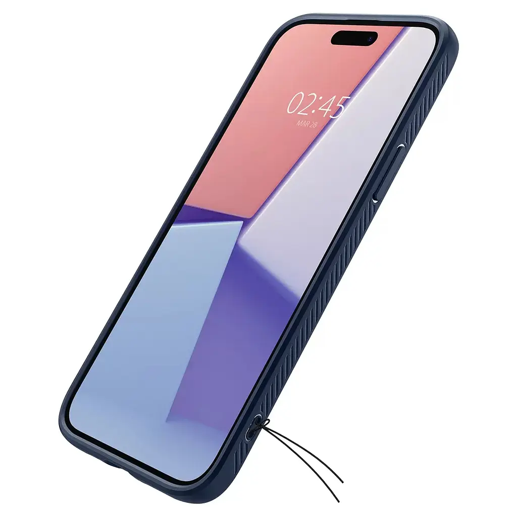 Чохол для iPhone 15 Spigen Liquid Air Navy Blue ACS06791 протиударний - фото 10