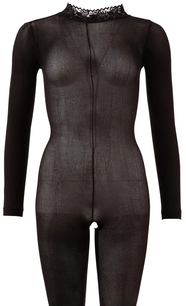 Комбінезон NO:XQSE Catsuit with Lace Colla, S/M (чорний) - фото 6