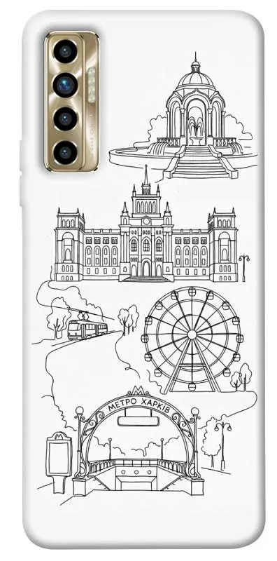 TPU чохол Demsky Kharkiv spirit для TECNO Camon 17P