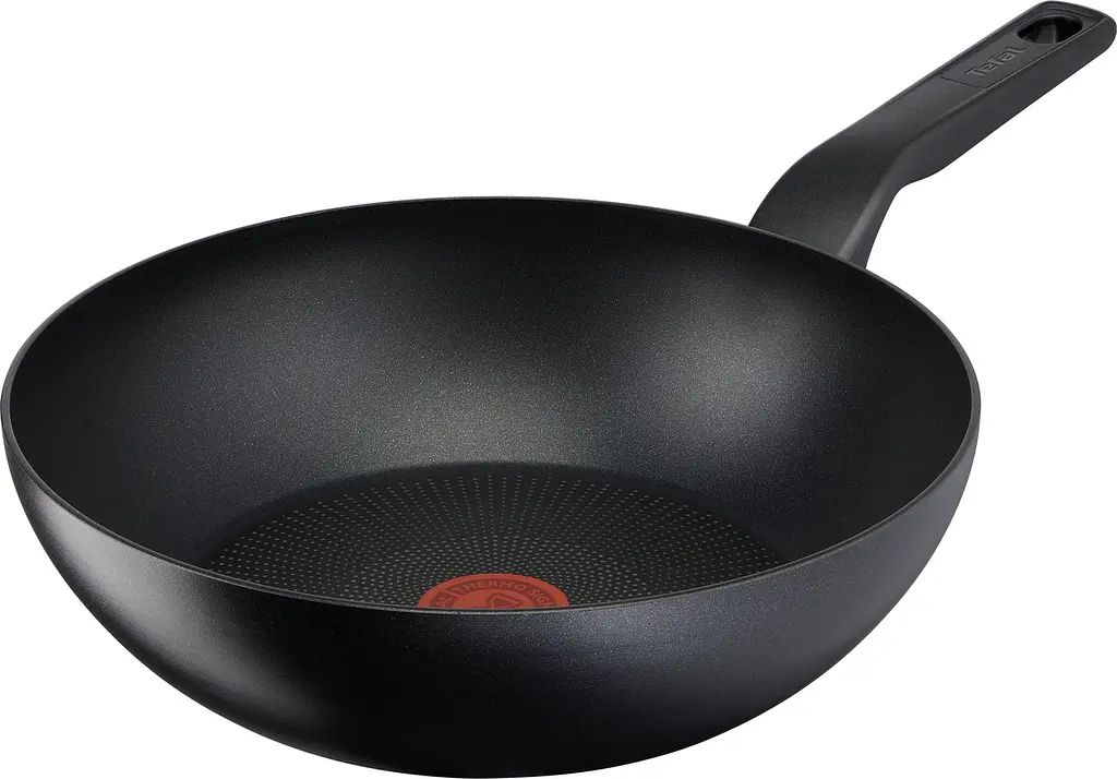 Сковорода WOK Tefal Titanium Force 3X, On 28 см (G3031932) з тришаровим титановим антипригарним покриттям Titanium 3Х - фото 2