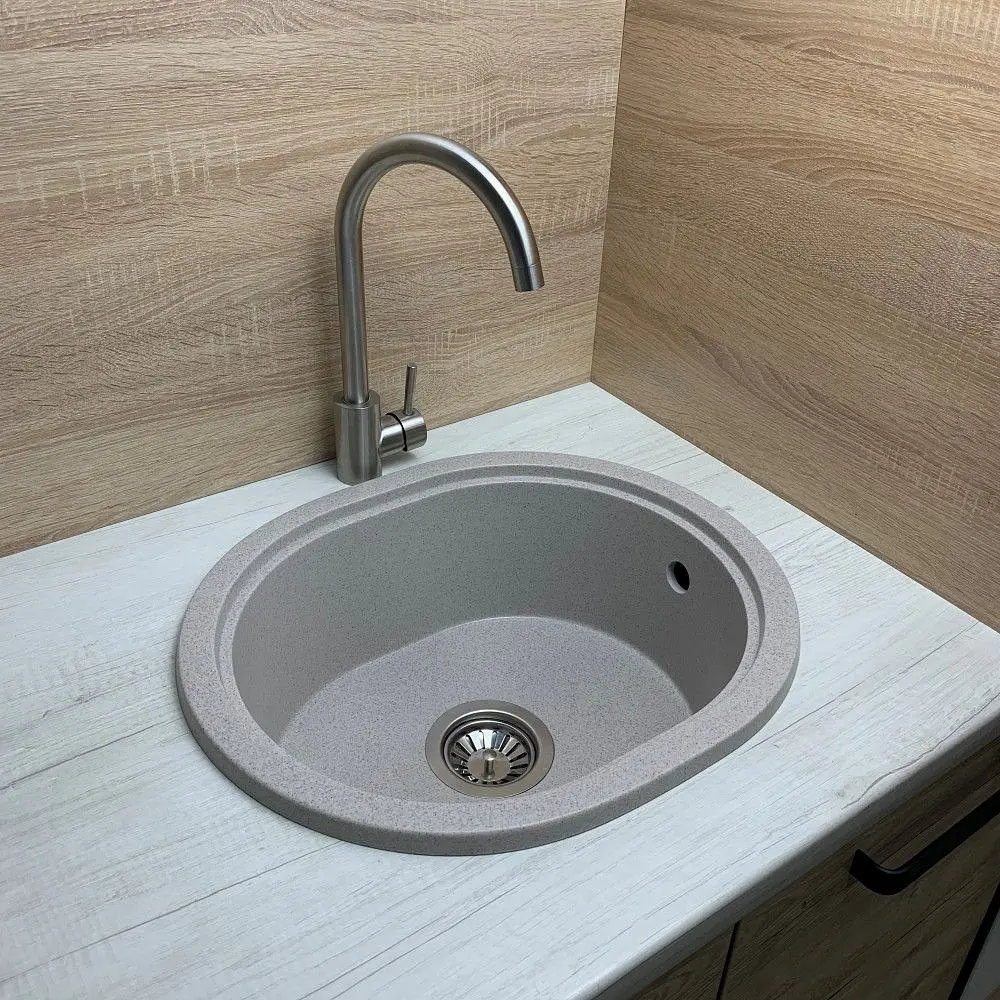 Кухонна мийка Adamant CIRCUM terra 500x425x180 мм, без крила 50 см - фото 2