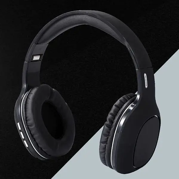 Навушники бездротові YK Design YK-H1 Bass Stereo Bluetooth 5.0 500мАг 14 год Black - фото 4