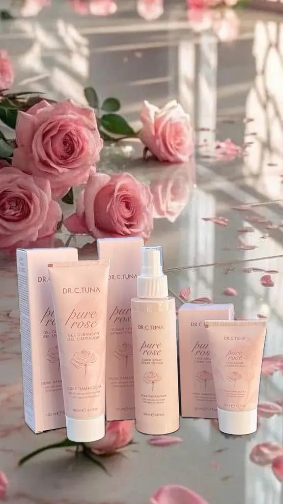 Набір для обличчя з чутливою шкірою Farmasi Pure Rose Dr. C. Tuna крем гель тонік троянда - фото 7