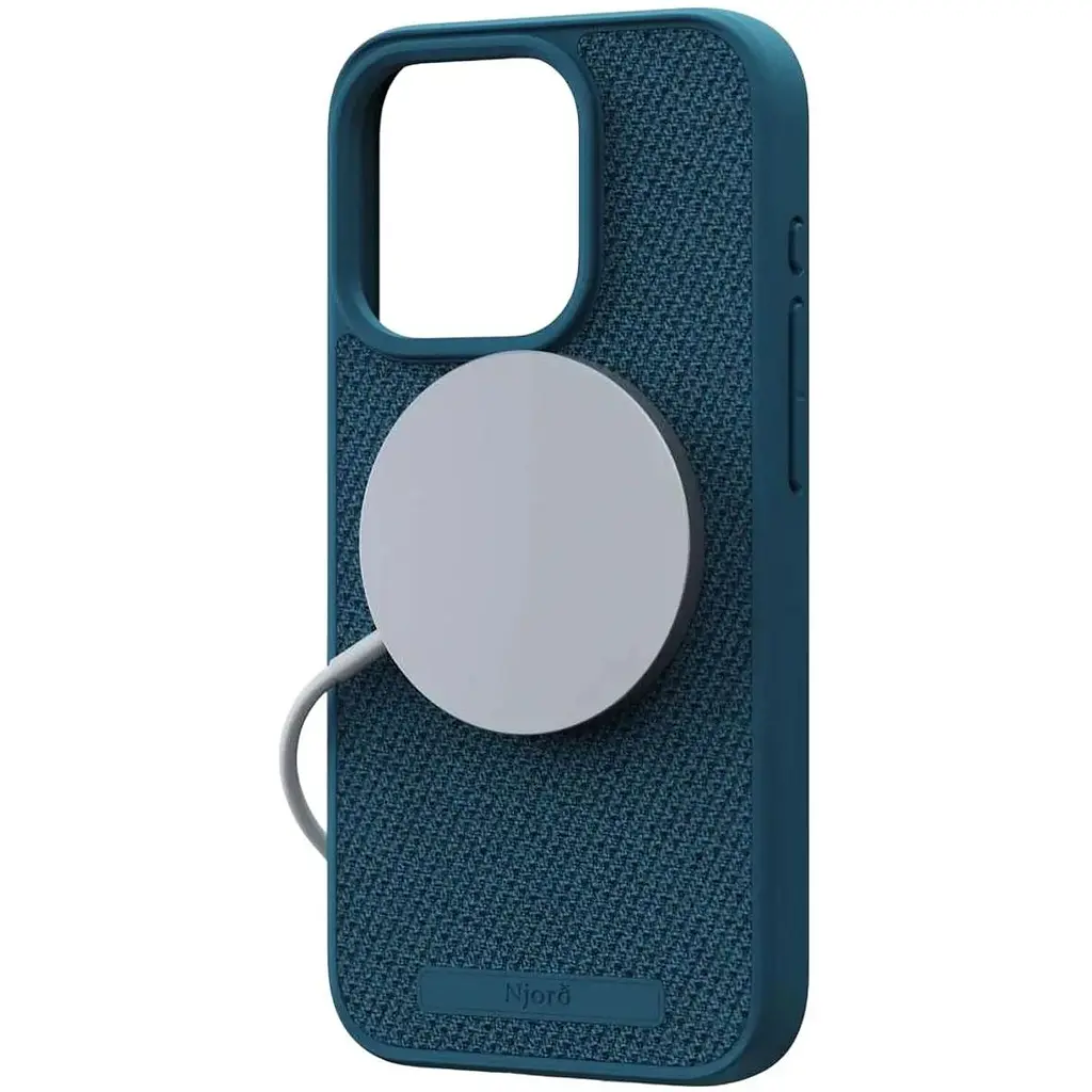 Чехол-накладка Njord Fabric MagSafe Case Deep Sea для iPhone 15 Pro (NA53FA01) - фото 4