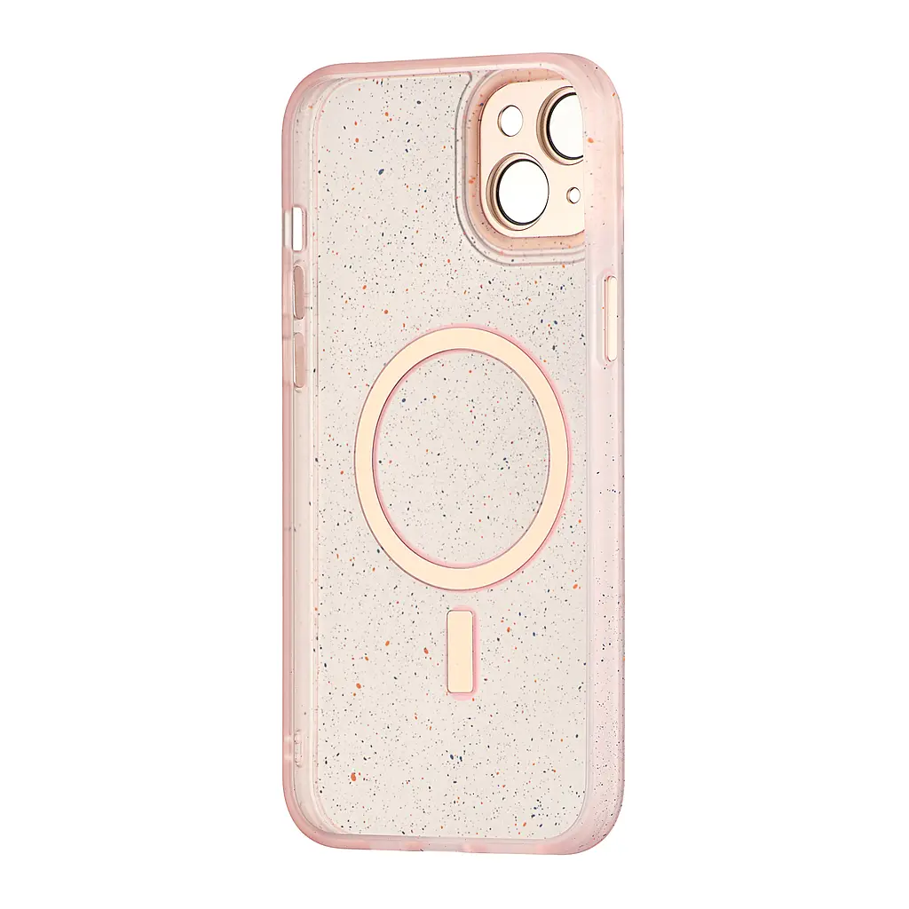 Чохол Splatter with MagSafe Protected Camera iPhone 15 Plus Pink - фото 3