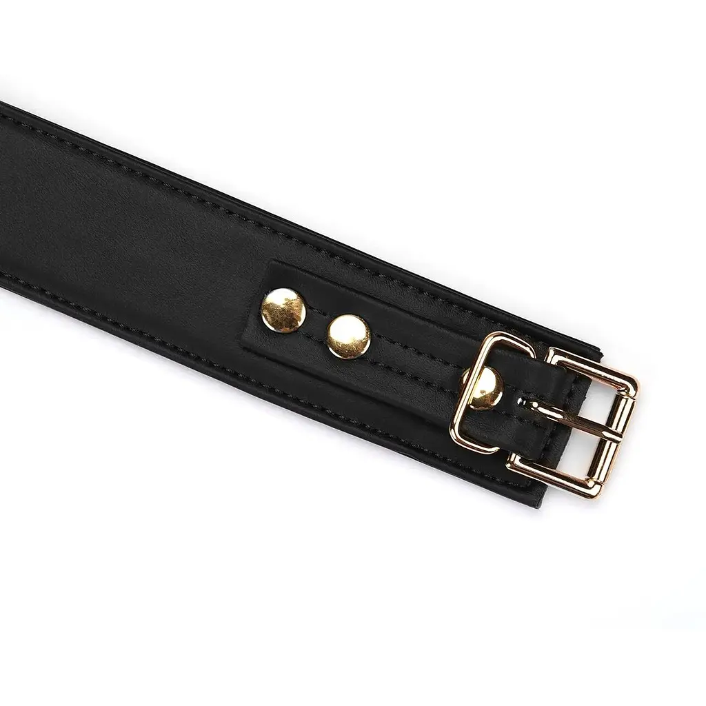 Нашийник з повідцем Liebe Seele Black Organosilicon Collar With Leash - фото 6