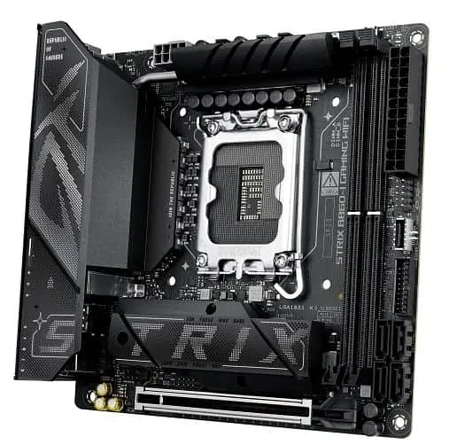 Материнська плата ASUS ROG STRIX B860-I GAMING WIFI (ROG STRIX B860-I GAMING WIFI) (Socket 1851, Intel B860, Mini-ITX) - фото 3