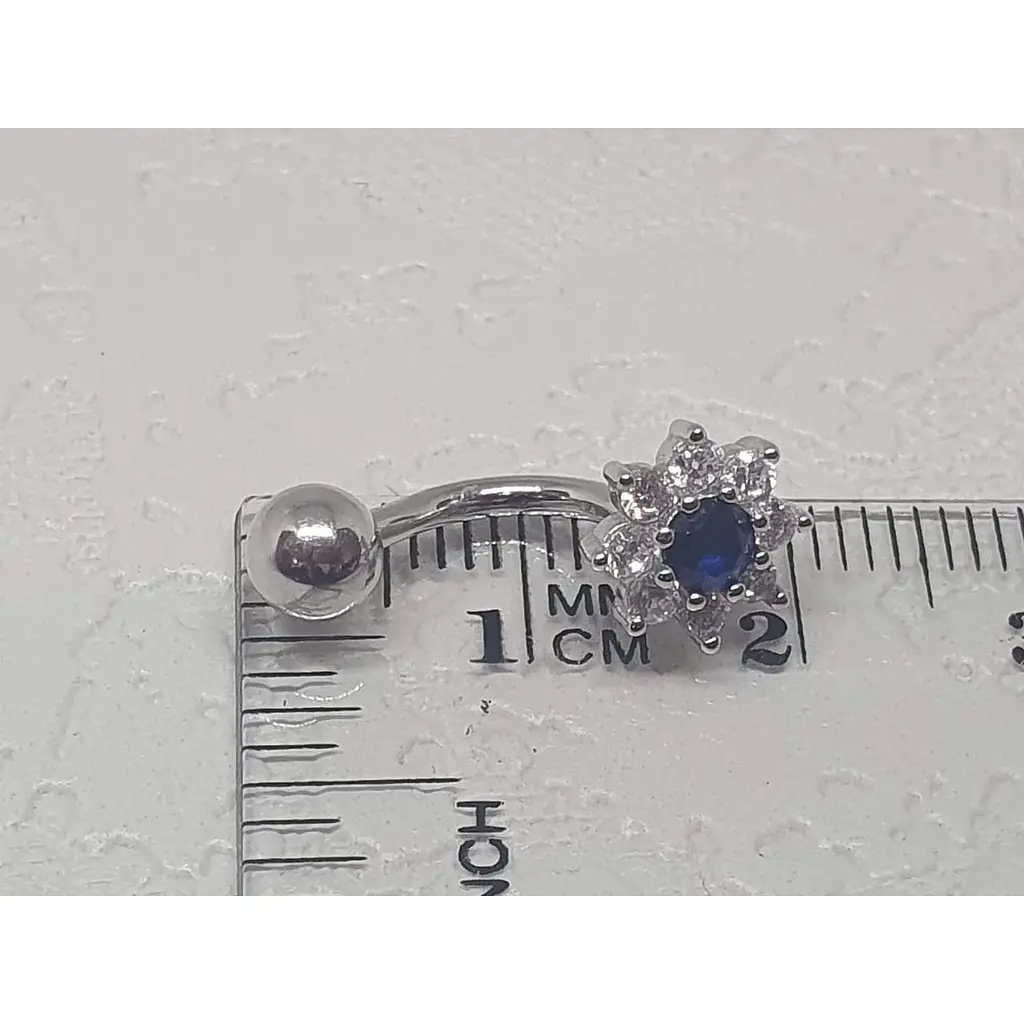 Серебряная серьга для пирсинга пупка Silvex 925. Пр2ФС/013 - фото 5