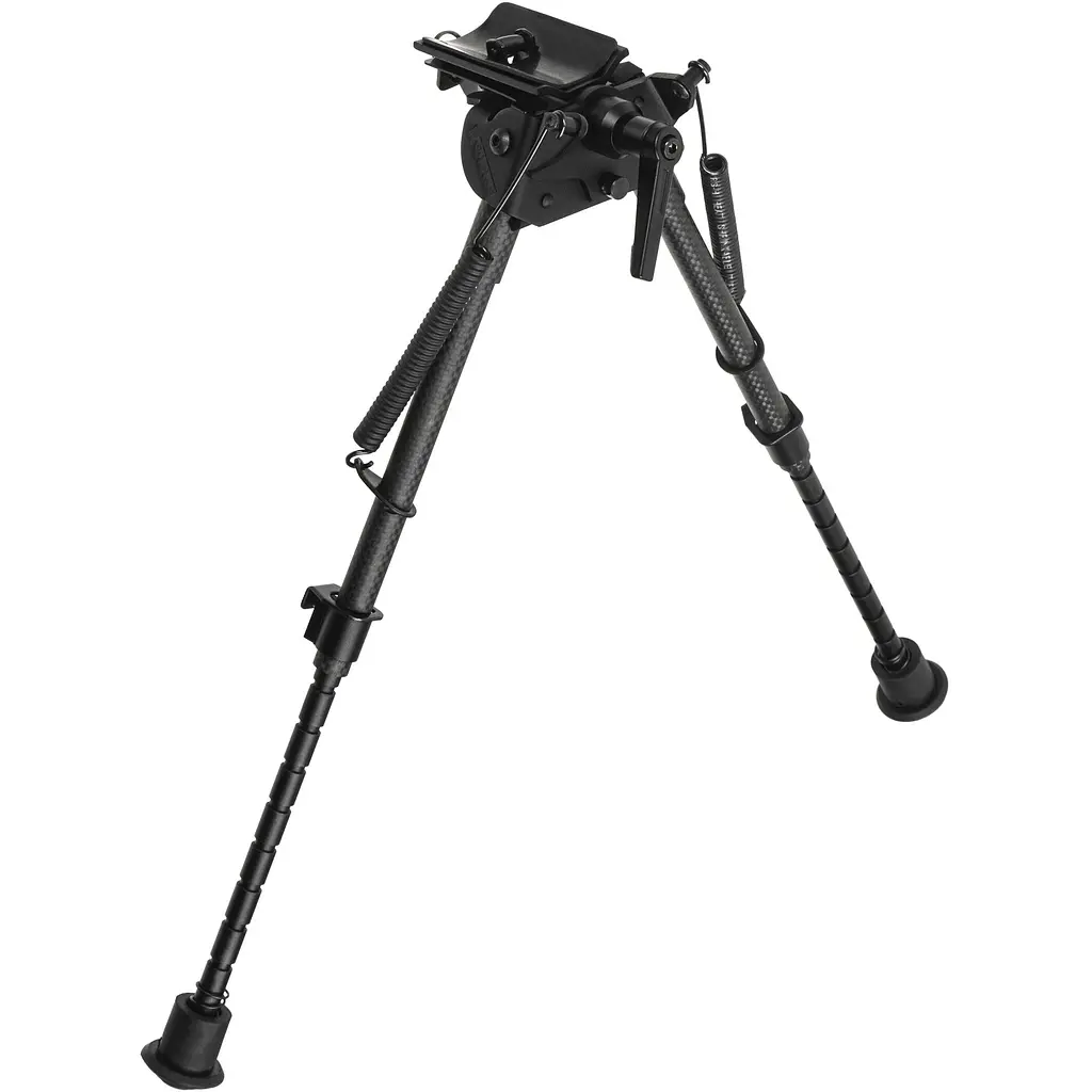 Сошки Vector Optics карбонове волокно підпружинені з ричагом 230-345 мм  - фото 3