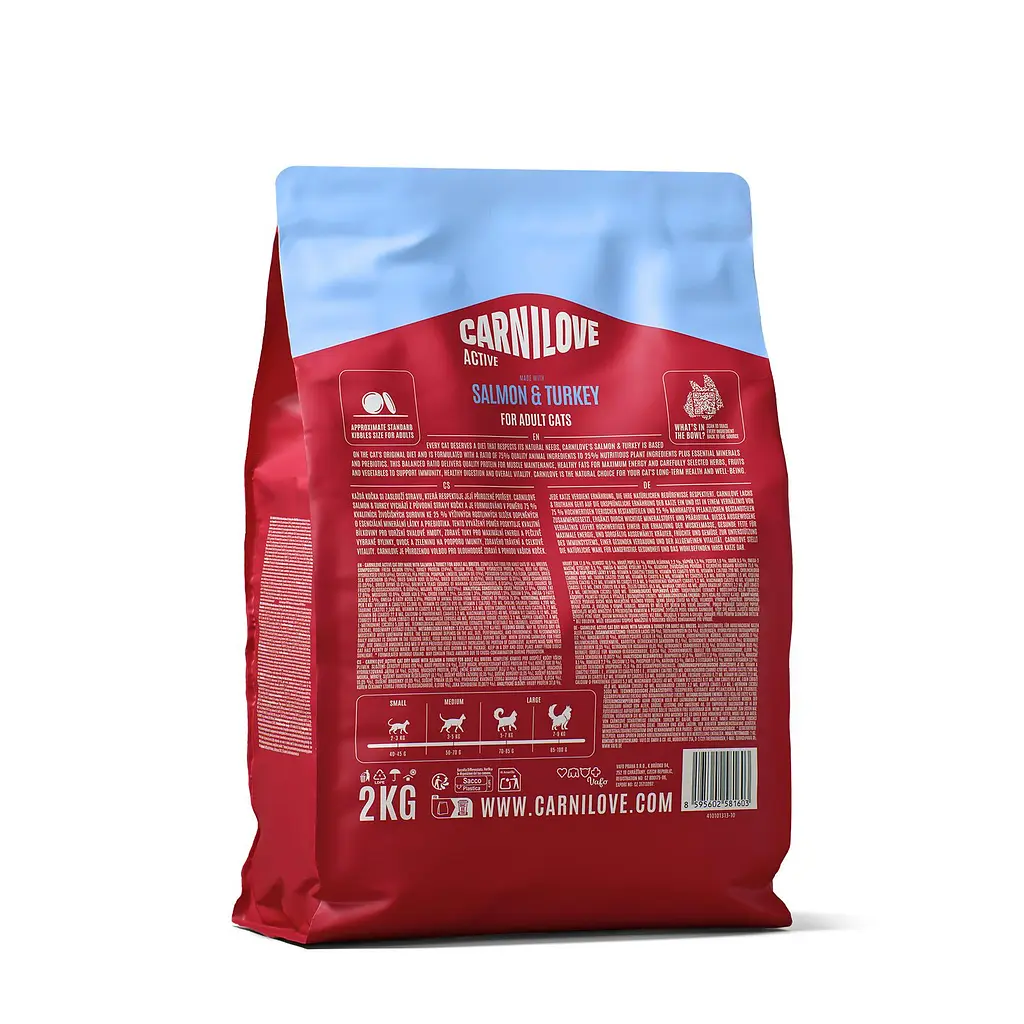 Сухий корм для котів Carnilove Active Salmon & Turkey суперпреміум лосось та індичка 2 кг - фото 2